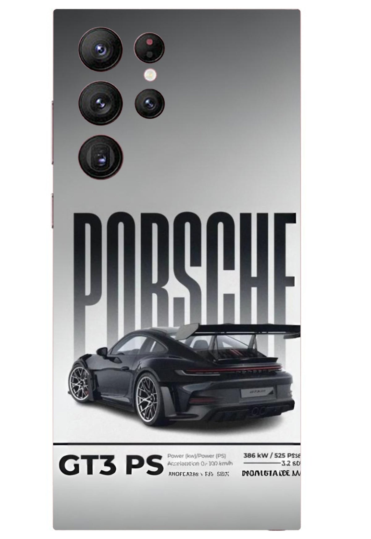 Porsche 911 V Mobile Transparent Skin