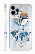 Compass World Map Mobile 6D Skin