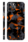 Abstract Orange Mobile Skin 3M Material