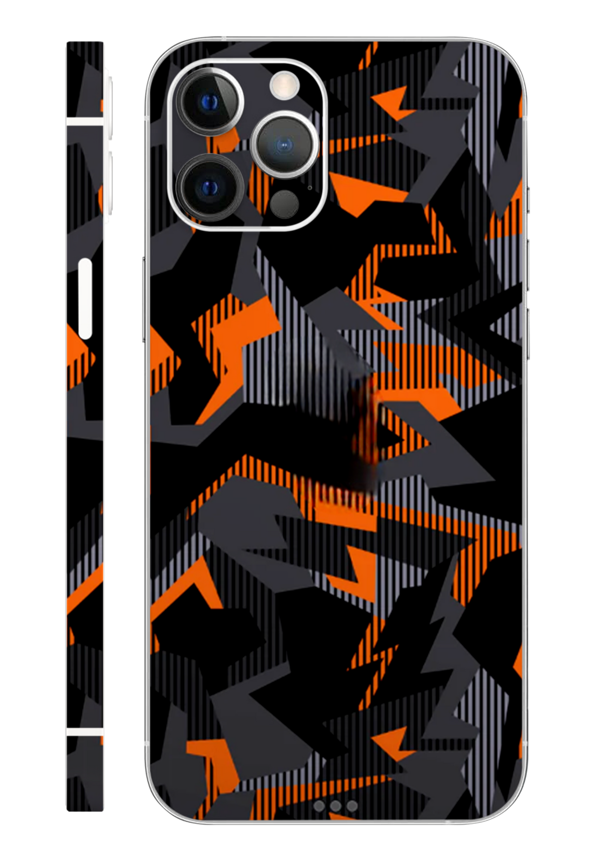 Abstract Orange Mobile Skin 3M Material