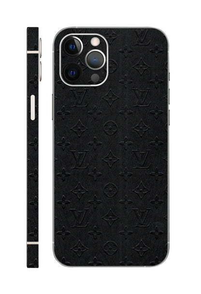 Black LV Design 3M Premium Material Mobile Skins