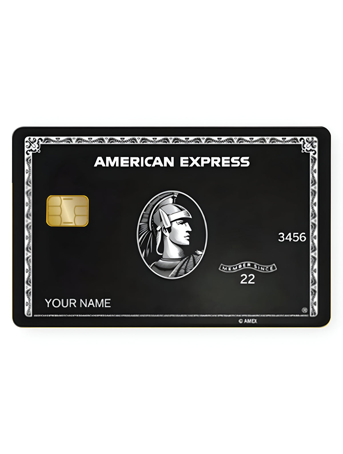 American Express Black Card Skin 3M Material