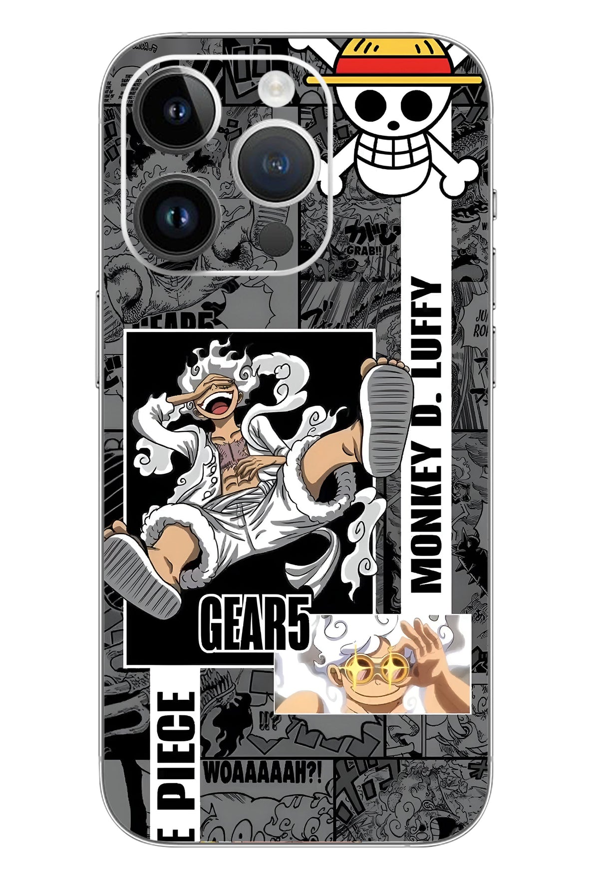 One Piece Gear 5 Line Anime Mobile Skin 3M Material
