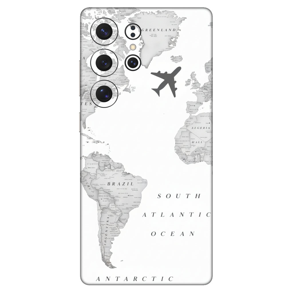 World Map Mobile Transparent Skin