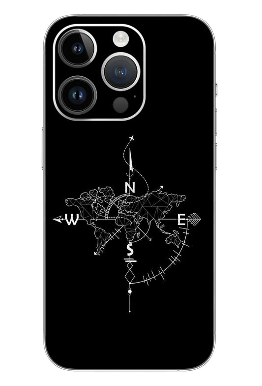 Compass World Map Mobile 6D Skin